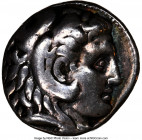 MACEDONIAN KINGDOM. Alexander III the Great (336-323 BC). AR tetradrachm (25mm, 16.86 gm, 6h). NGC Fine 5/5 - 4/5. Posthumous issue of Babylon, under ...