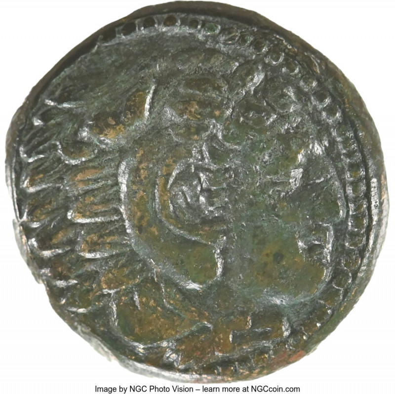 MACEDONIAN KINGDOM. Alexander III the Great (336-323 BC). AE unit (17mm, 7h). NG...
