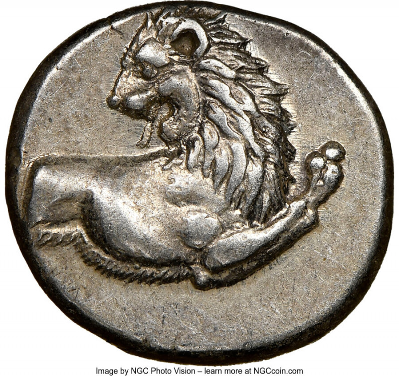 THRACE. Chersonesus. Ca. 4th century BC. AR hemidrachm (14mm). NGC AU. Persic st...