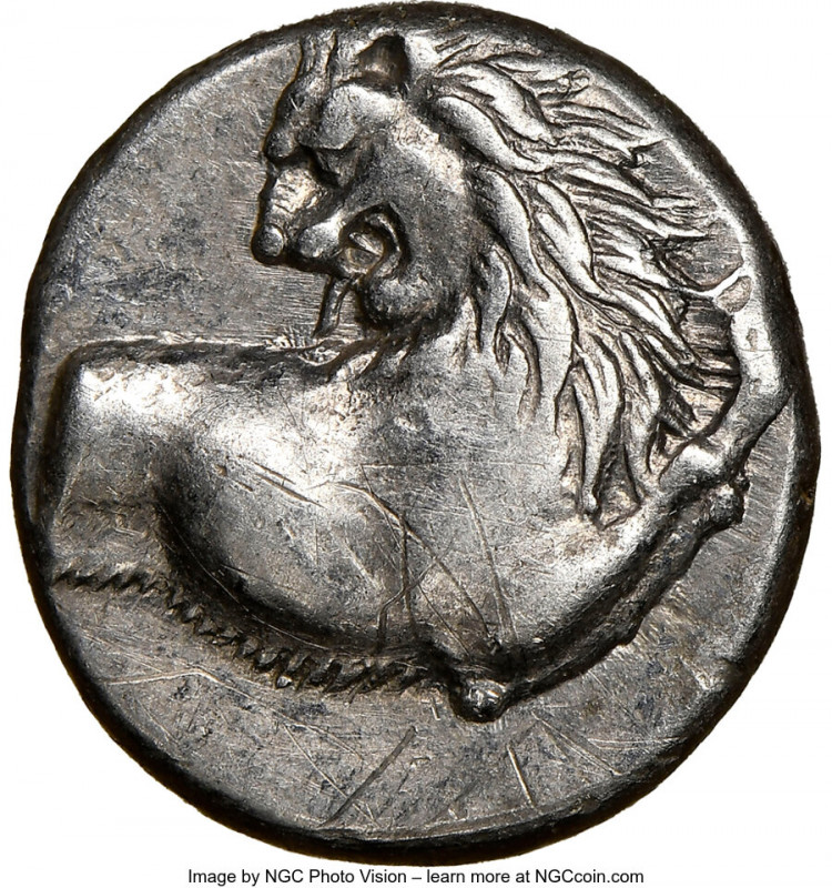 THRACE. Chersonesus. Ca. 4th century BC. AR hemidrachm. NGC Choice XF, scratches...