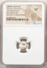 THRACE. Chersonesus. Ca. 4th century BC. AR hemidrachm (13mm). NGC VF. Persic standard, ca. 480-350 BC. Forepart of lion leaping right, head reverted ...