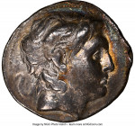 THRACIAN KINGDOM. Lysimachus (305-281 BC). AR tetradrachm (31mm, 16.39 gm, 12h). NGC Choice Fine 5/5 - 2/5. Sigeum, 297/6-282/1 BC. Diademed head of d...