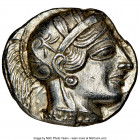 ATTICA. Athens. Ca. 440-404 BC. AR tetradrachm (25mm, 17.22 gm, 11h). NGC Choice AU 5/5 - 4/5. Mid-mass coinage issue. Head of Athena right, wearing e...