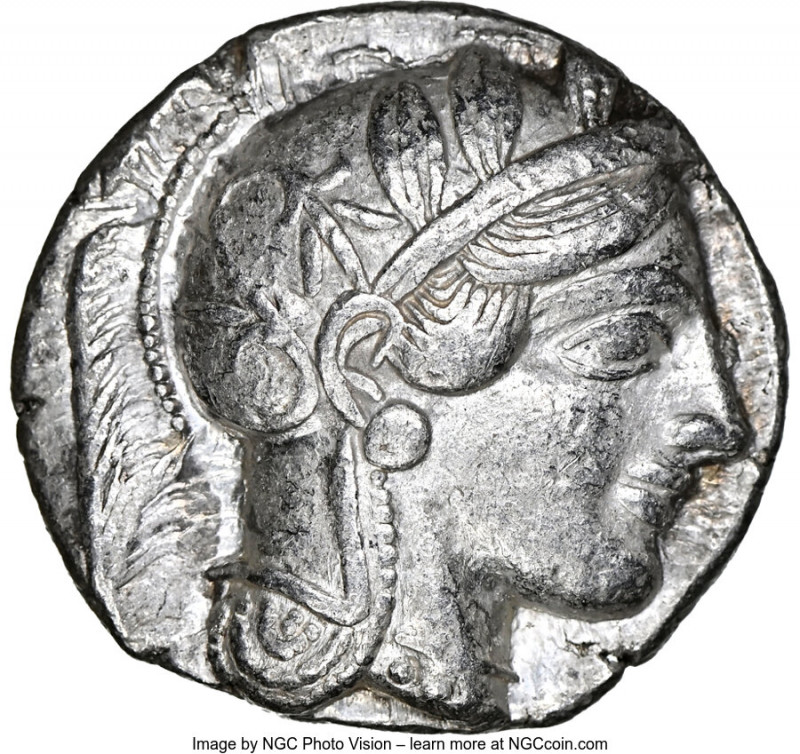 ATTICA. Athens. Ca. 440-404 BC. AR tetradrachm (25mm, 17.17 gm, 10h). NGC Choice...