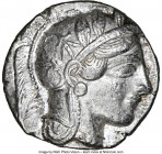 ATTICA. Athens. Ca. 440-404 BC. AR tetradrachm (25mm, 17.17 gm, 10h). NGC Choice XF 5/5 - 3/5. Mid-mass coinage issue. Head of Athena right, wearing e...