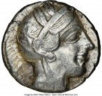 ATTICA. Athens. Ca. 440-404 BC. AR tetradrachm (23mm, 17.25 gm, 10h). NGC Choice VF 5/5 - 3/5. Mid-mass coinage issue. Head of Athena right, wearing e...