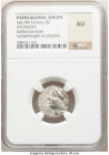 PAPHLAGONIA. Sinope. Ca. late 4th century BC. AR drachm (18mm, 4h). NGC AU. Theoti, magistrate. Head of nymph left, hair held hair in saccos, wearing ...