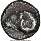 TROAS. Cebren. Ca. 5th Century BC. AR hemidrachm (10mm, 1.59 gm, 12h). NGC VF 5/5 - 3/5. Ram head left / Head of gorgon facing with tongue protruding,...
