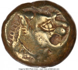 LYDIAN KINGDOM. Alyattes or Walwet (ca. 610-546 BC). EL third-stater (12mm, 4.73 gm). NGC VF 4/5 - 3/5, countermark, scuff. Uninscribed, Lydo-Milesian...