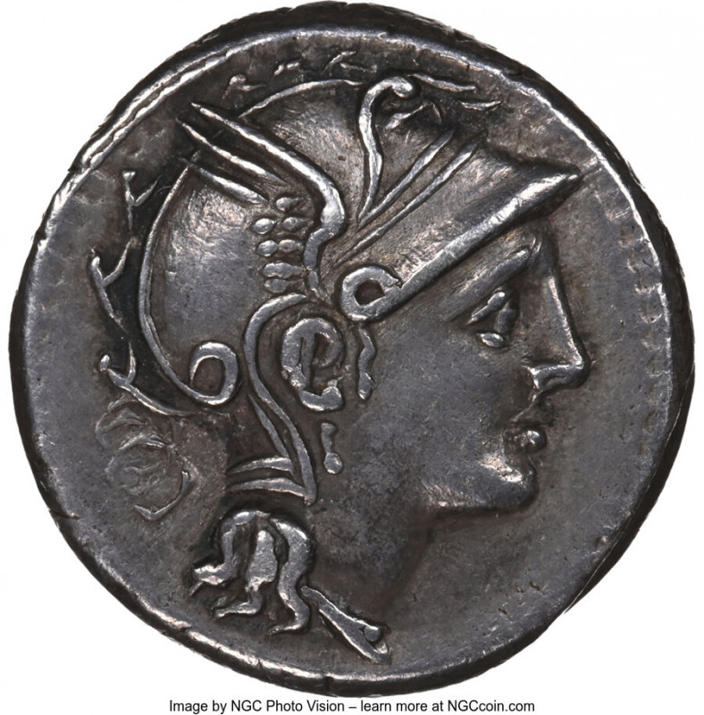 Titus Manlius Mancius, Appius Claudius Pulcher, and Q. Urbinius, moneyers (111-1...