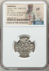 Cilician Armenia. Levon I 4-Piece Lot of Certified Trams ND (1198-1219) XF NGC 22mm. Levon I enthroned facing / Two lions & Cross. Sold as is, no retu...
