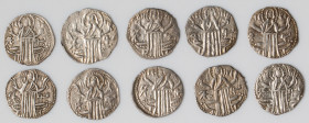 Ivan Aleksander 10-Piece Lot of Uncertified Gros ND (1331-1371) XF, D&D-9.1.1. Average size 20.3mm. Average weight 1.58gm. Sold as is, no returns. 

H...