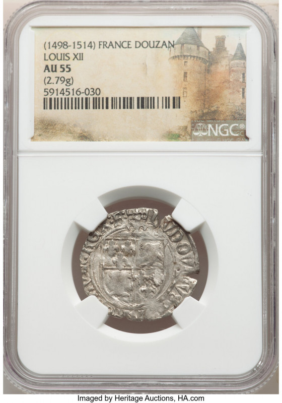 4-Piece Lot of Certified Assorted Douzains NGC, 1) Louis XII Douzain ND (1498-15...