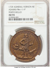 "Admiral Vernon Porto Bello" bronze Medal 1739 AU55 NGC, Adams-Chao-PBVI-11-P (R6), Betts-238. 

HID09801242017

© 2022 Heritage Auctions | All Rights...