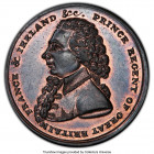 Middlesex copper 1/2 Penny Token 1789 MS64 Red and Brown PCGS, D&H-968. National Issue. Bust of George III right / Plumes, crown and banner. Includes ...