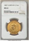 Victoria gold 2 Pounds 1887 MS61 NGC, KM768, S-3865. AGW 0.4710 oz. 

HID09801242017

© 2022 Heritage Auctions | All Rights Reserved