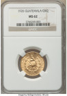 Republic gold 5 Quetzales 1926-(P) MS62 NGC, Philadelphia mint, KM244. 

HID09801242017

© 2022 Heritage Auctions | All Rights Reserved