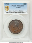 George II Proof 1/2 Penny 1736 PR63 Brown PCGS, London mint, KM125, S-6605. Glossy walnut brown color. 

HID09801242017

© 2022 Heritage Auctions | Al...