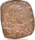 Milan. Charles II of Spain Quattrino ND (1665-1700) MS64 Red and Brown NGC, KM68, MIR-392. Portions of the original red still visible. 

HID0980124201...