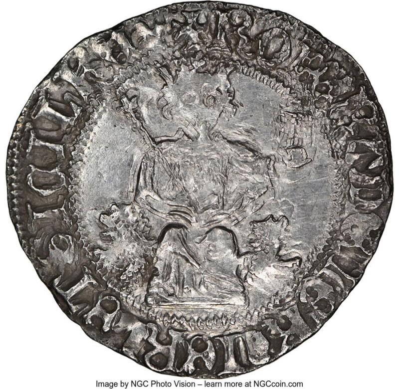 Naples & Sicily. Robert d'Anjou Pair of Certified Gigliati ND (1309-1343) AU58 N...