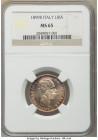 Umberto I Lira 1899-R MS65 NGC, Rome mint, KM24.1. Peach and plum colored toning. From the Meduno Collection 

HID09801242017

© 2022 Heritage Auction...