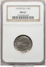 Vittorio Emanuele III 50 Centesimi 1932-R MS62 NGC, Rome mint, KM61.2. Mintage: 50. From the Meduno Collection 

HID09801242017

© 2022 Heritage Aucti...
