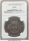 Philip V 8 Reales 1744 Mo-MF AU50 NGC, Mexico City mint, KM103. Lovely lavender-gray and arsenic toning. From the "For My Daughters" Collection 

HID0...