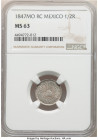 Republic 1/2 Real 1847 Mo-RC MS63 NGC, Mexico City mint, KM370.9. Pewter toning with a finely chiseled obverse. Conservatively graded. 

HID0980124201...
