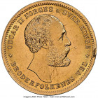 Oscar II gold 20 Kroner 1902 MS65 NGC, Kongsberg mint, KM355. 

HID09801242017

© 2022 Heritage Auctions | All Rights Reserved