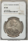 Peter I Rouble 1721 XF40 NGC, Kadashevsky mint, KM157.5, Dav-1655. Cyrillic date. Small clover above head. 

HID09801242017

© 2022 Heritage Auctions ...