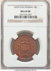 Republic 10 Centesimi 1893-R MS64 Red and Brown NGC, Rome mint, KM2. From the Meduno Collection 

HID09801242017

© 2022 Heritage Auctions | All Right...