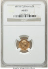 Ferdinand VII gold 1/2 Escudo 1817 M-GJ AU55 NGC, Madrid mint, KM492. One year type. From the "For My Daughters" Collection 

HID09801242017

© 2022 H...