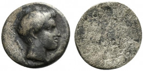 Etruria, Populonia, As, 3rd century BC; AR (g 0,39; mm 7); Male head r.; behind, I, Rv. Blank. EC I, s. 109 (O9-?).
Very rare; very fine.