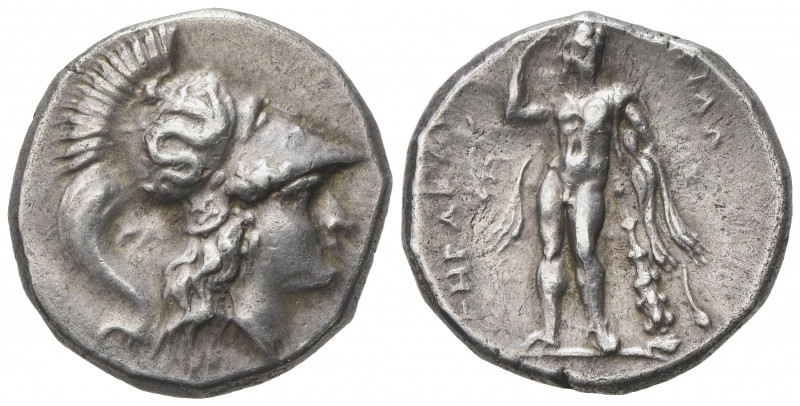 Lucania, Heraclea, Stater, ca. 281-278 BC; AR (g 6,49; mm 20; h 8); Head of Athe...