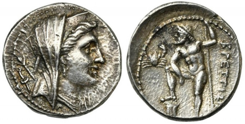 Bruttium, The Brettii, Drachm struck during the Second Punic War, ca. 216-214 BC...