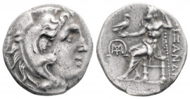 Greek
KINGS OF MACEDON. In the name and types of Alexander III of Macedon (Circa 300-280 BC). CARIA, Mylasa Mint
AR Drachm (18.1mm, 3.97g)
Head of Her...