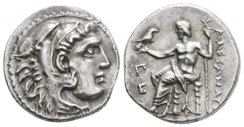 Greek
KINGS of THRACE. Lysimachos (Circa 305-281 BC) 
AR Drachm (18mm, 4.2g) 
He...