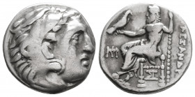 Greek
KINGS of MACEDON. Antigonos I Monophthalmos, As Strategos of Asia (Circa 320-306/5 BC)
AR Drachm (17.6mm, 4.1g) 
Head of Herakles right, wearing...