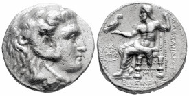 Greek
KINGS OF MACEDON, Alexander III the Great (Circa 336-323 BC) 
AR tetradrachm (26mm, 16.4g)
Head of Heracles right, wearing lion skin headdress, ...