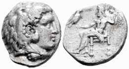 Greek
KINGS of MACEDON. Philip III Arrhidaios (323-317 BC). Sidon mint.
AR Tetradrachm (26.5mm 14.8g)
Head of Herakles right, wearing lion skin / Zeus...