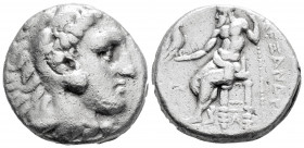 Greek
KINGS OF MACEDON, Alexander III "the Great" (336-323 BC). Uncertain mint. 
AR Tetradrachm (24.2mm 16.7g)
Head of Herakles to right, wearing lion...