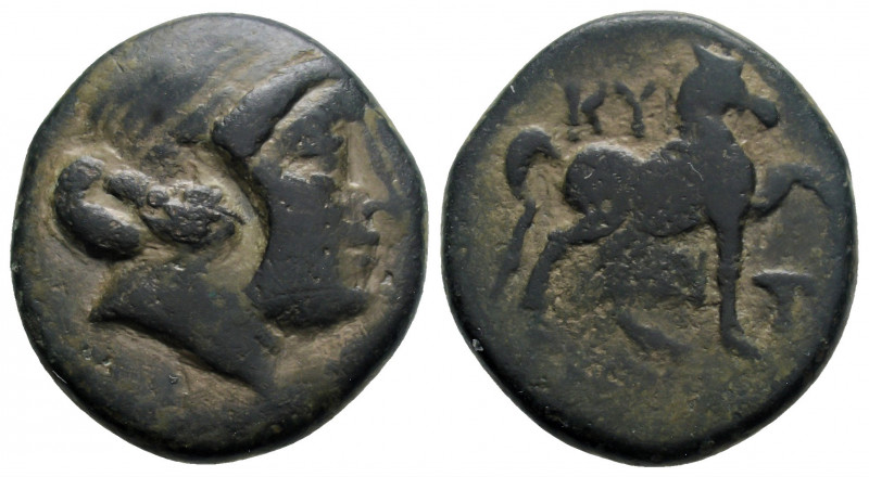 Greek
AIOLIS, Kyme. Civic issue. (Circa 250-190 B.C.) 
AE Bronze (20.5mm,6.5g). ...