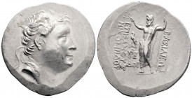 Greek
KINGS OF BITHYNIA. Nicomedes III (128-94 BC). 
AR tetradrachm (37.6mm, 16.93g). Dated 171 BE (127/6 BC). 
Diademed head of Nicomedes II right / ...
