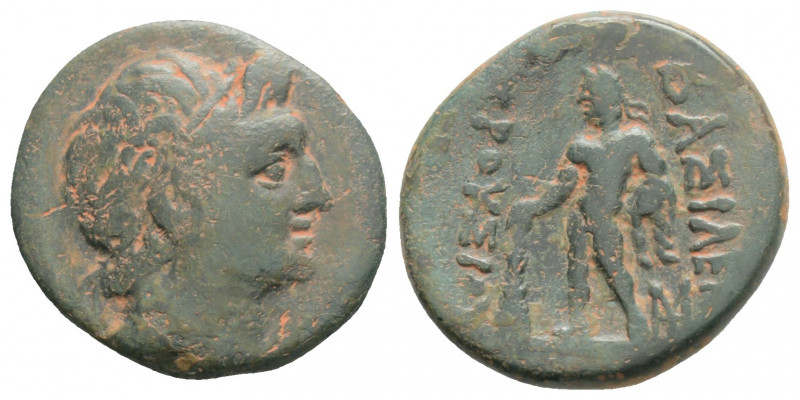 Greek
KINGS OF BITHYNIA, Prusias II Cynegos Nikomedia, (Circa 182-149 BC)
AE Bro...