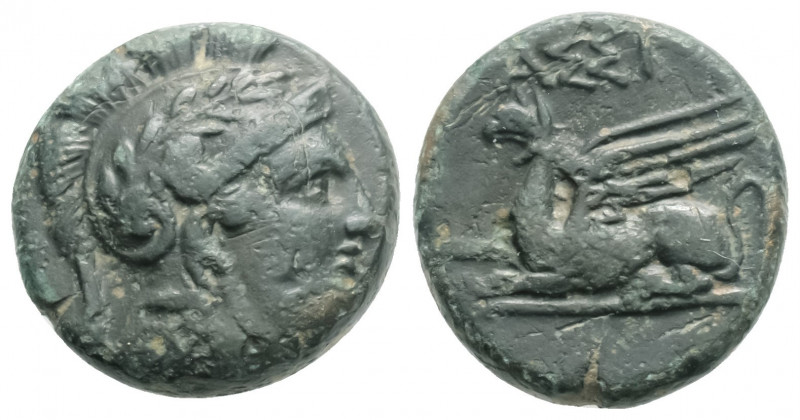 Greek
TROAS, Assos (Circa 400-241 BC)
AE Bronze (15.6mm, 4.1g)
Helmeted head of ...