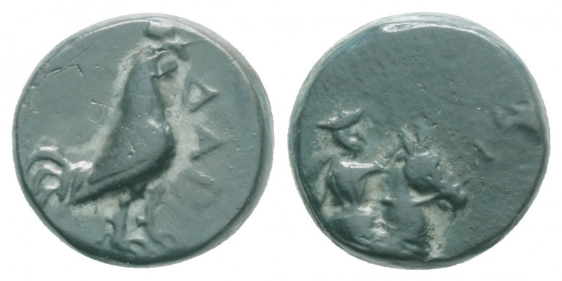Greek
TROAS, Dardanos (4th-3rd century BC)
AE Bronze (10.3mm, 1.7g)
Horseman rig...