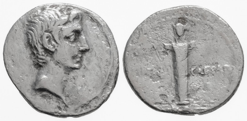 Roman Republic
Octavian, as Sole Imperator (Crica 31-27 BC)
AR denarius (19mm, 3...