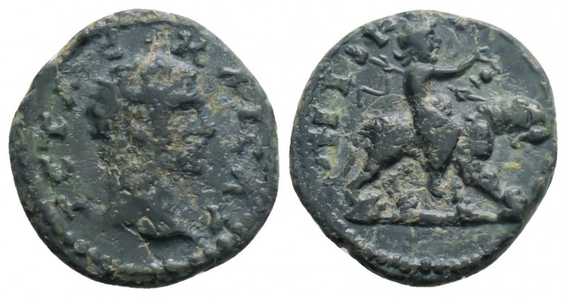 Roman Provincial
BITHYNIA, Nicaea, Geta (197-209 AD)
AE Bronze (15,2mm 1,9g)
Obv...