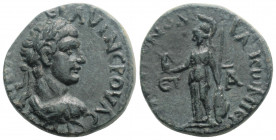 Roman Provincial
CAPPADOCIA. Tyana. Trajan (98-117 AD). 
AE Bronze (21.5mm, 6.6g).
Obv: laureate and cuirassed bust of Trajan right, wearing paludamen...
