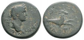 Roman Provincial
CARIA. Tabae. Pseudo-autonomous. Time of Domitian (81-96 AD). 
AE Bronze (17.5mm, 4.6g)
Obv: ΔHMOC TABHNωN. Laureate head of Demos ri...